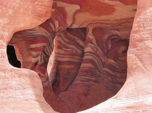 Colorful mountain caves in the Sinai