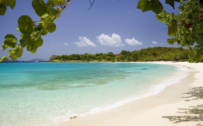 Magic water in the US Virgin Islands beaches