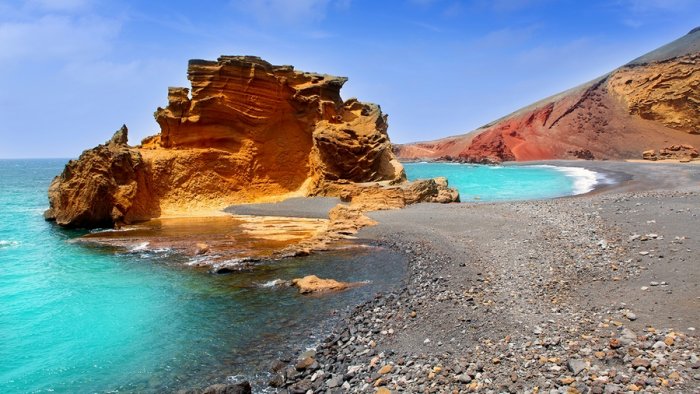 Lanzarote is located in the far east of the Canary Islands