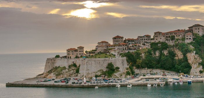 The city of Ulcinj is located at the southernmost tip of Montenegro