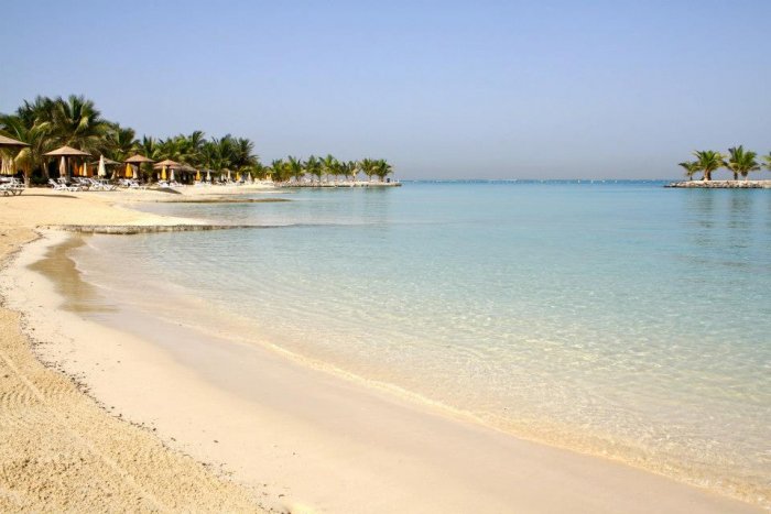 Silver sand beach in Jeddah