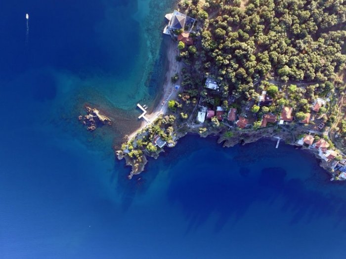 The most beautiful islands of Turkey, Sofali Island in the Turkish city of Fethiye