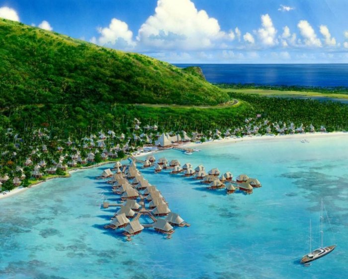 The charm of beaches in Tahiti