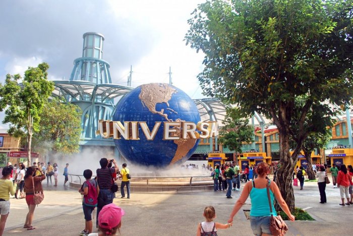 Universal Studios is not just a theme park but a huge complex that includes in addition to the theme park