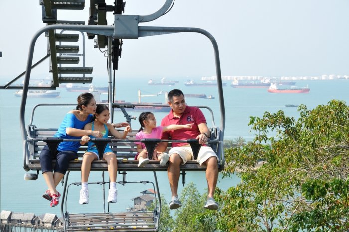 The Skyline Luge Sentosa cable car is not just the perfect mode of transportation