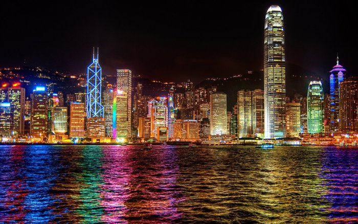 Symphony of lights in Hong Kong