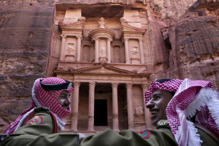 Archaeological sites in Jordan.