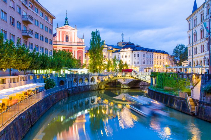 The Slovenian capital of Ljubljana