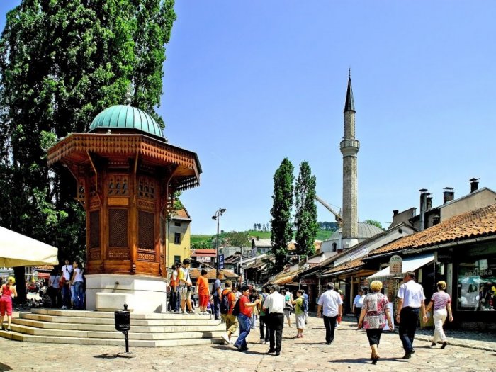 The town of Bascarsija in Sarajevo