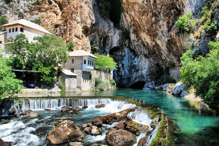 Blagay is an ancient town, a few miles south of Mostar