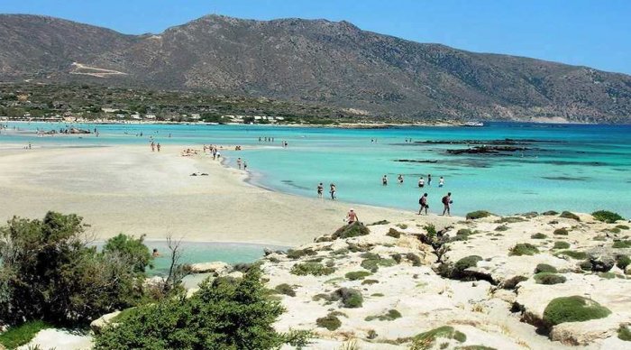 Ilafonissi Beach in Greek Crete