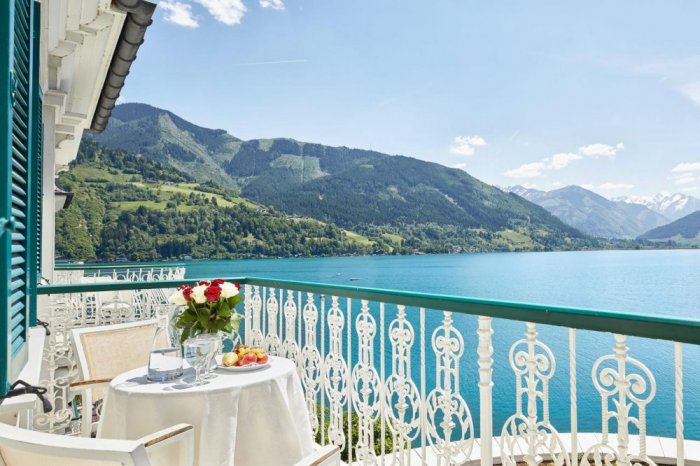 The view of the Grand Hotel Zell am See