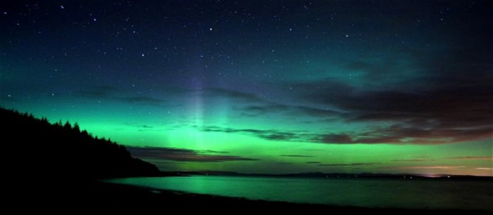 Northern lights as they appear from Scotland