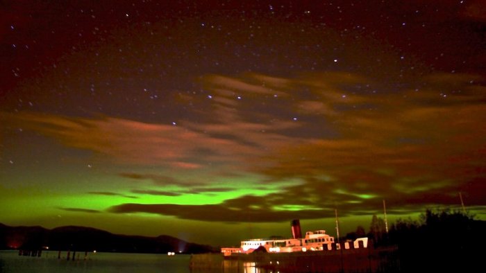 The northern lights from Scotland