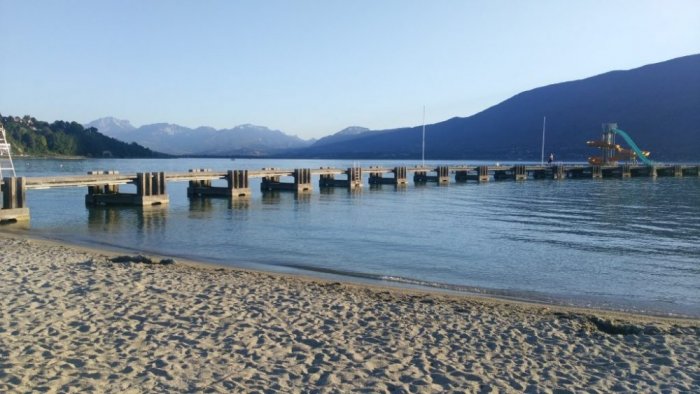 From Lac du Bourget beach 