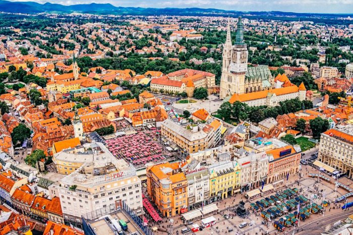 The charm and beauty of the capital Zagreb in Croatia