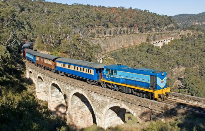 Railways in blue mountains Australia