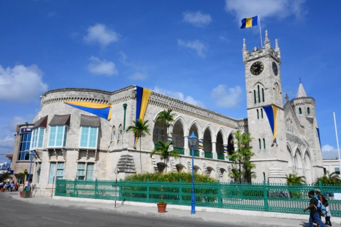 From the parliament building in Barbados