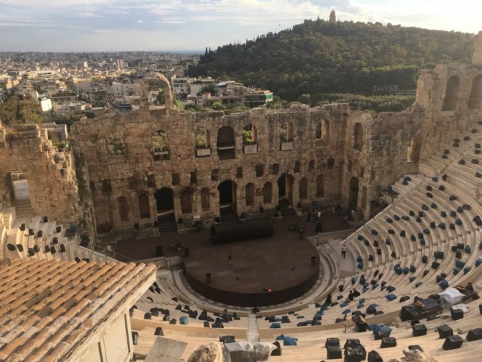 Historic theaters in the Acropolis