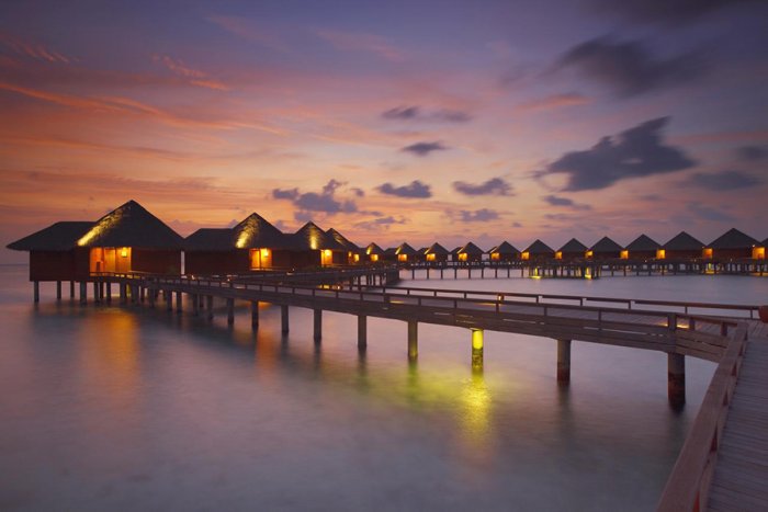 Maldives ... the most beautiful sunset scenes