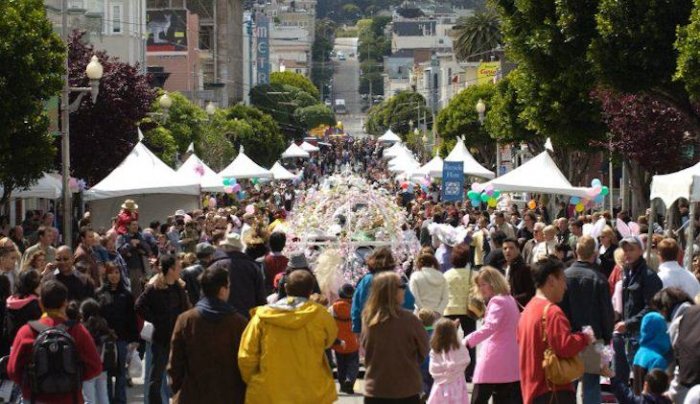 San Francisco crowds during festivals