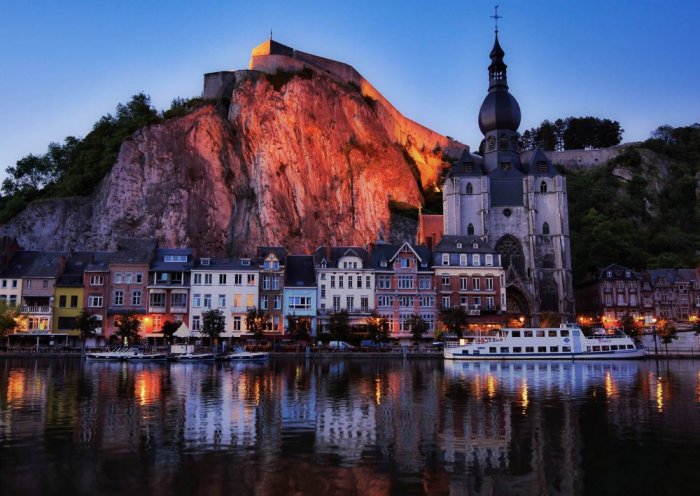 Magic of the mountains in the city of Dinant