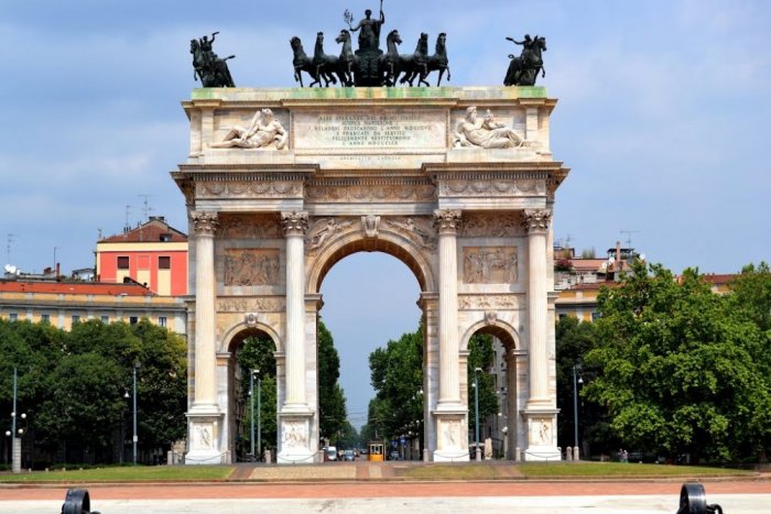 Peace Arch at Parco Sempione Park and Castle