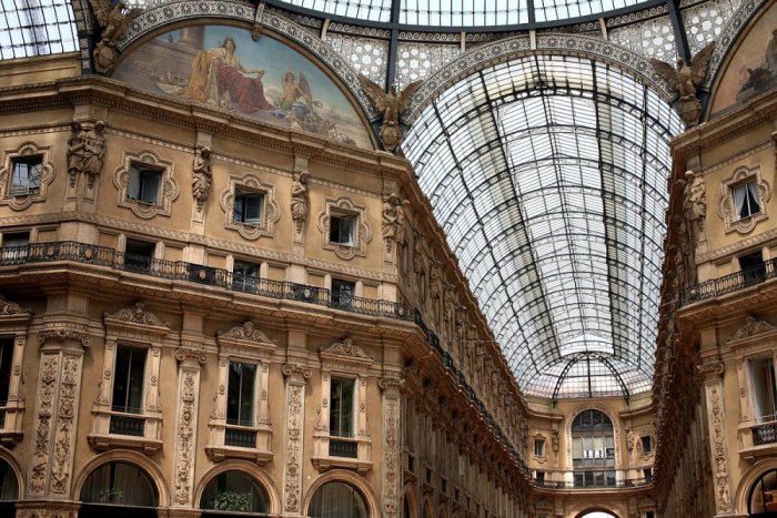 The beauty of architecture in the Galleria Vittorio Emanuele