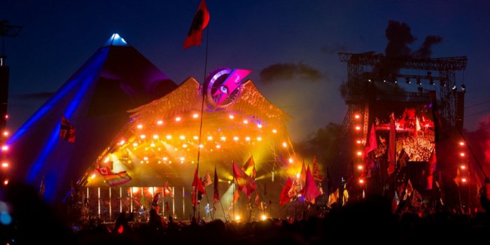 From the Glastonbury Festival in the United Kingdom.