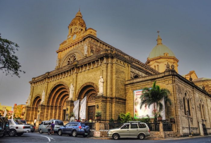 Historic landmarks in Manila.