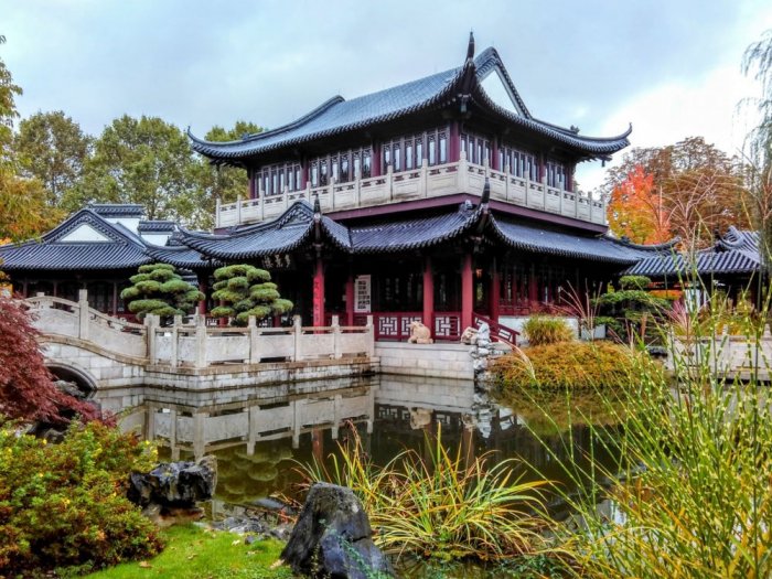 The Chinese Garden inside the Lucien Park