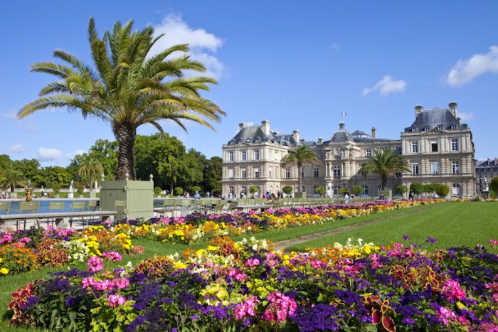 Charming gardens in Paris