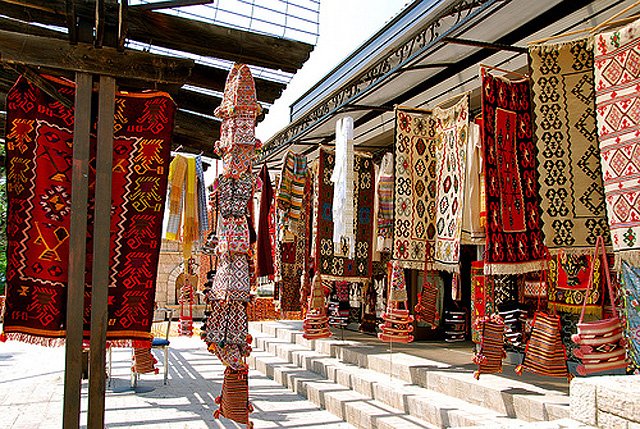Traditional goods in the old bazaar