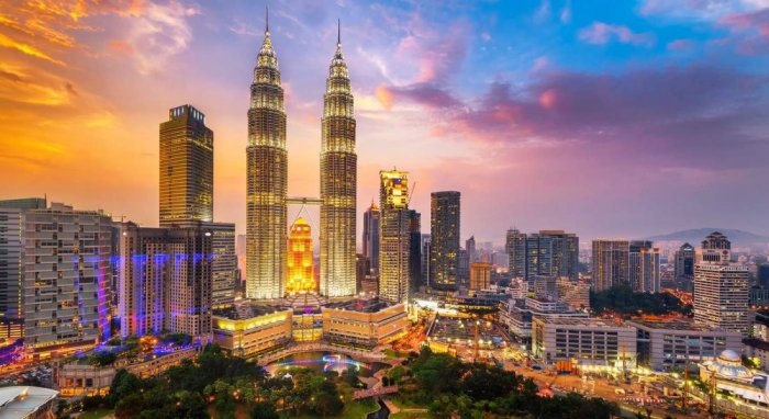 An upscale tourist atmosphere in Malaysia
