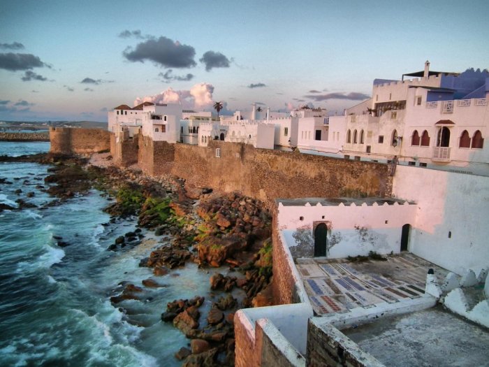 The Moroccan city of Asilah is located on the coast of the Atlantic Ocean