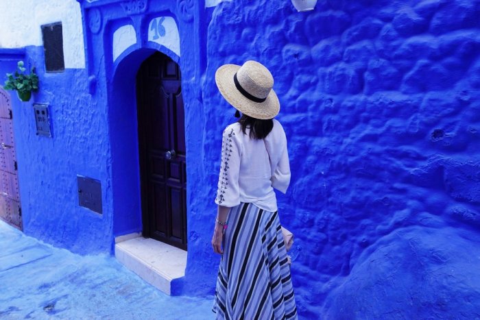 Chefchaouen has a great location near the Reef mountain range, which you can see in the town in a breathtaking sight