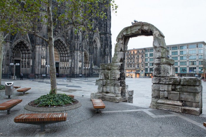 Romen ruins are everywhere in Cologne