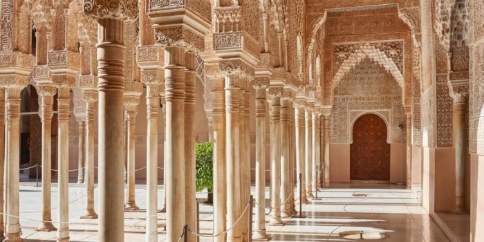 The charm of architecture in the Alhambra Palace