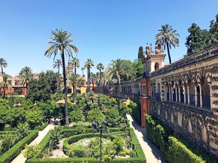 Alcazar Palace Gardens in Seville