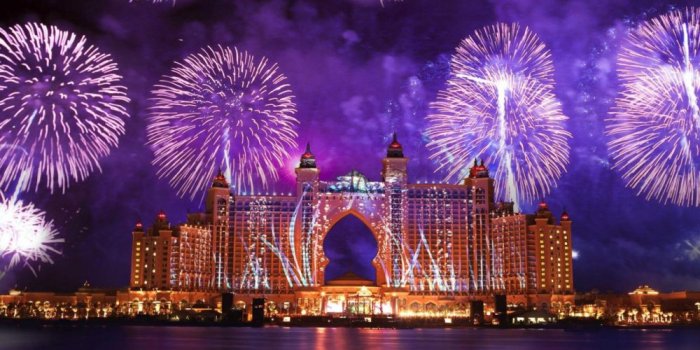 Fireworks shows at Atlantis Resort