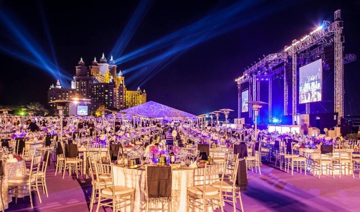 New year celebration at Atlantis resort with elegant elegance details