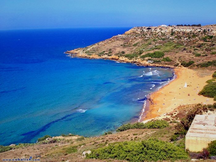 The most famous orange beach in the world is Ramla Bay, which is located in the town of Nadur on the island of Goz in Malta
