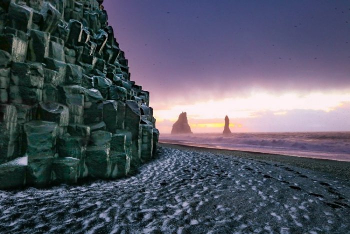 The beaches of Vik Island in Iceland