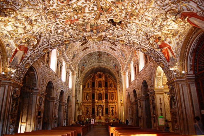 The charm of architecture in Oaxaca Cathedral