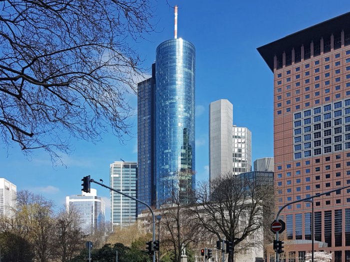 The main tower in Frankfurt