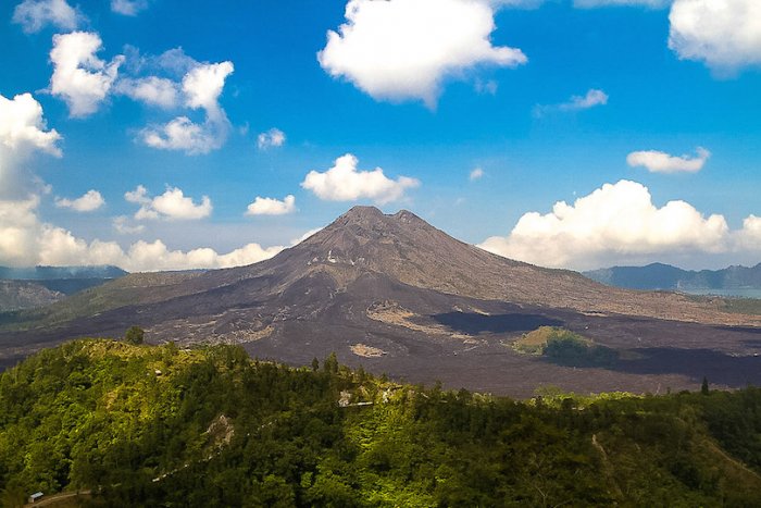 Mount Batur is not the highest point on the island of Bali but is located in one of the most beautiful natural areas