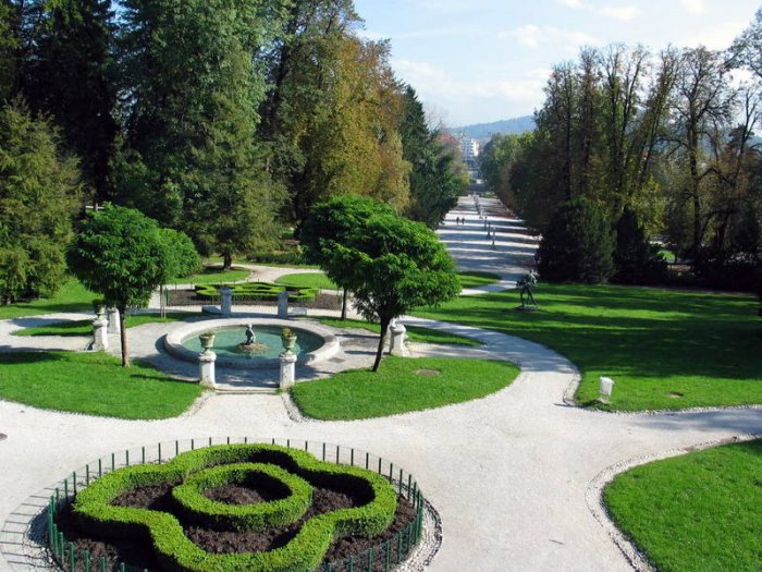 Tivoli Castle and Park in Ljubljana