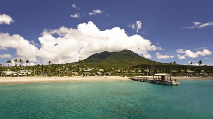 Upscale resorts on Nevis Island