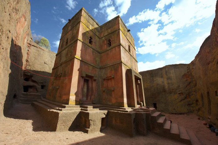 Lalibela is a town in the Amhara region in northern Ethiopia