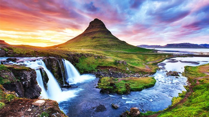 The charming nature of Iceland.